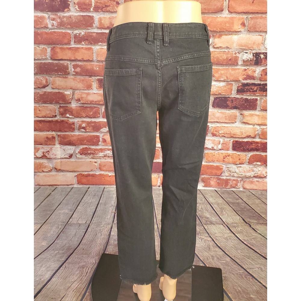 Free People Black Destroyed Jeans Size 28 … - Picture 4 of 4